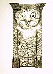 1970 - Uhuhr - Bstift Farbstift auf Karton - 90c70cm